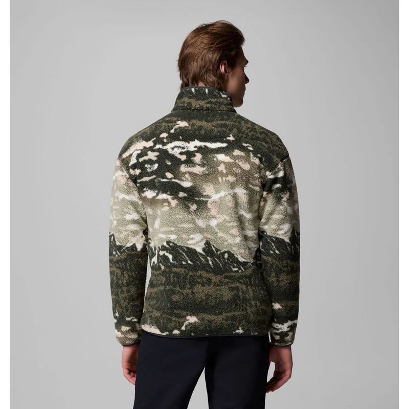 Columbia Herren Helvetia II Printed Half Snap Fleece Pullover safari sisters