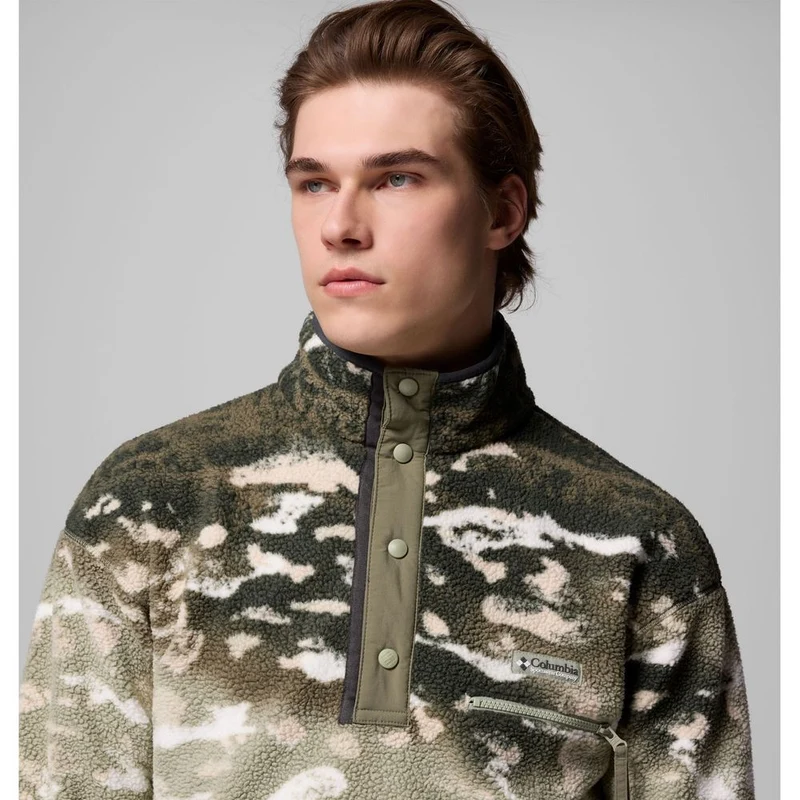 Columbia Herren Helvetia II Printed Half Snap Fleece Pullover safari sisters