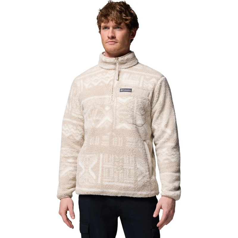 Columbia Herren Rugged Ridge High Pile Half Zip Fleecejacke dark stone deschutes days