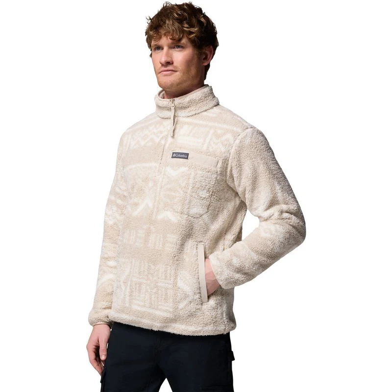 Columbia Herren Rugged Ridge High Pile Half Zip Fleecejacke dark stone deschutes days