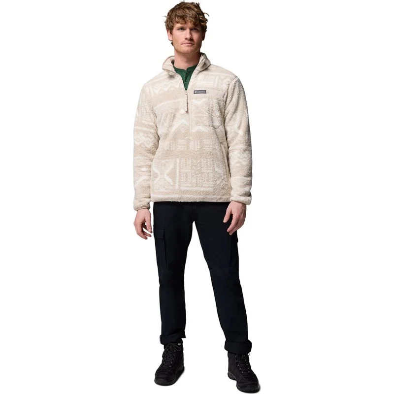 Columbia Herren Rugged Ridge High Pile Half Zip Fleecejacke dark stone deschutes days