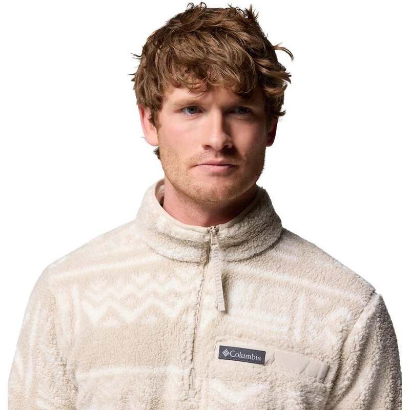 Columbia Herren Rugged Ridge High Pile Half Zip Fleecejacke dark stone deschutes days