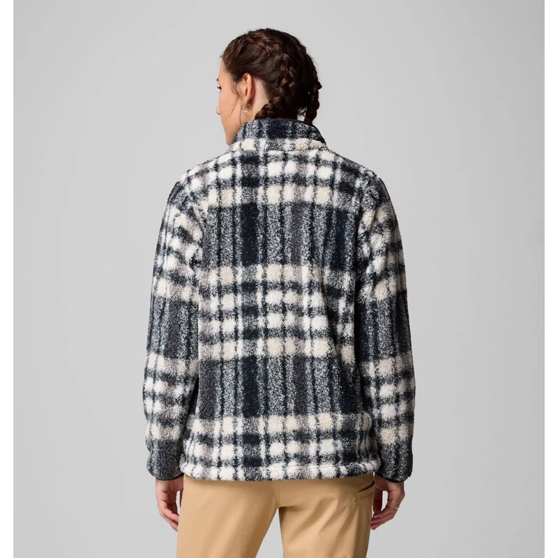 Columbia Damen West Bend Print Full Zip II Fleecejacke black herringplaid