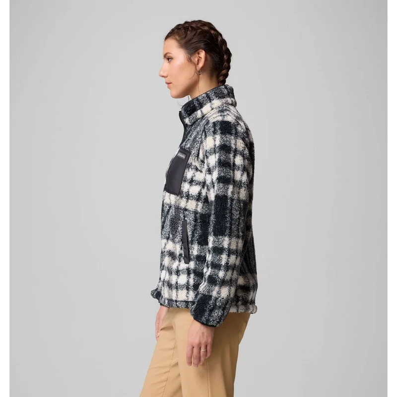 Columbia Damen West Bend Print Full Zip II Fleecejacke black herringplaid