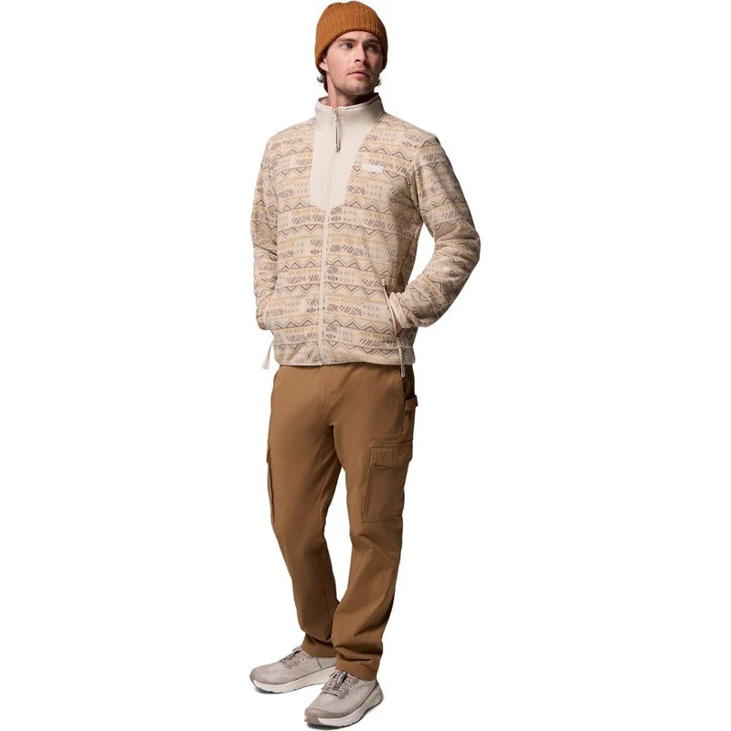 Columbia Herren Sequoia Grove Printed Full Zip Fleecejacke dark stone horizons