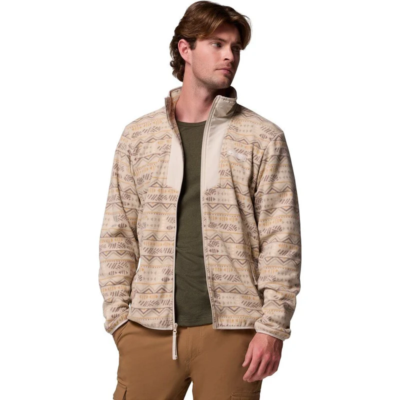 Columbia Herren Sequoia Grove Printed Full Zip Fleecejacke dark stone horizons