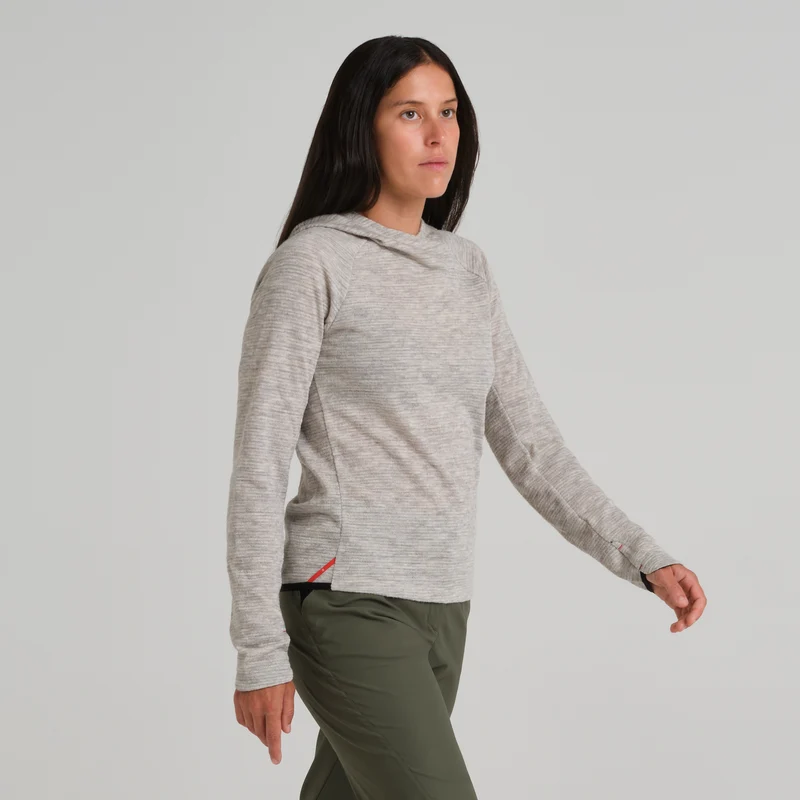 VERSANTE MERINO HOOD.L/S TEE W