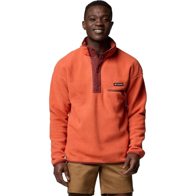 Columbia Helvetia II Half Snap Herren Fleecepullover tuscan