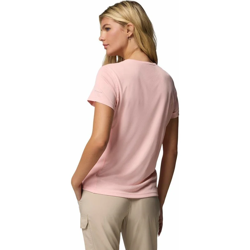 Columbia Zero Rules Light Crew Damen T-Shirt pink sand