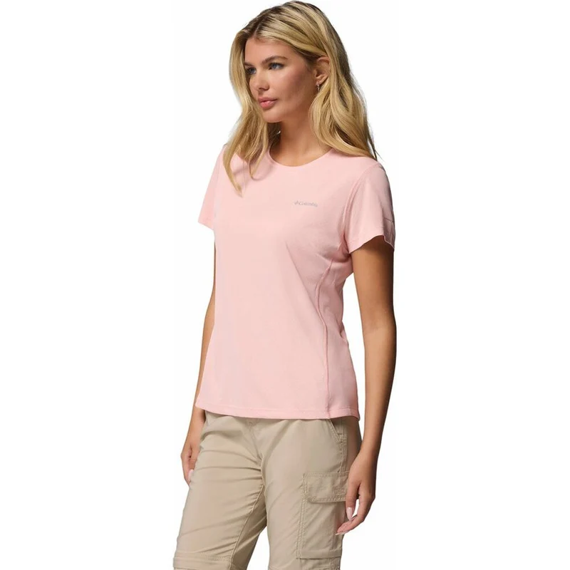 Columbia Zero Rules Light Crew Damen T-Shirt pink sand