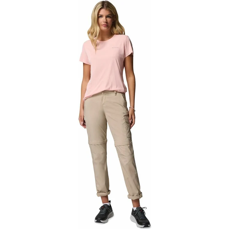 Columbia Zero Rules Light Crew Damen T-Shirt pink sand