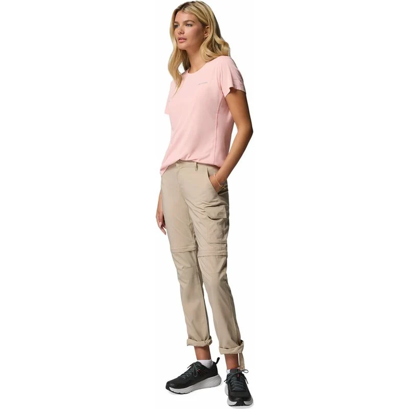 Columbia Zero Rules Light Crew Damen T-Shirt pink sand