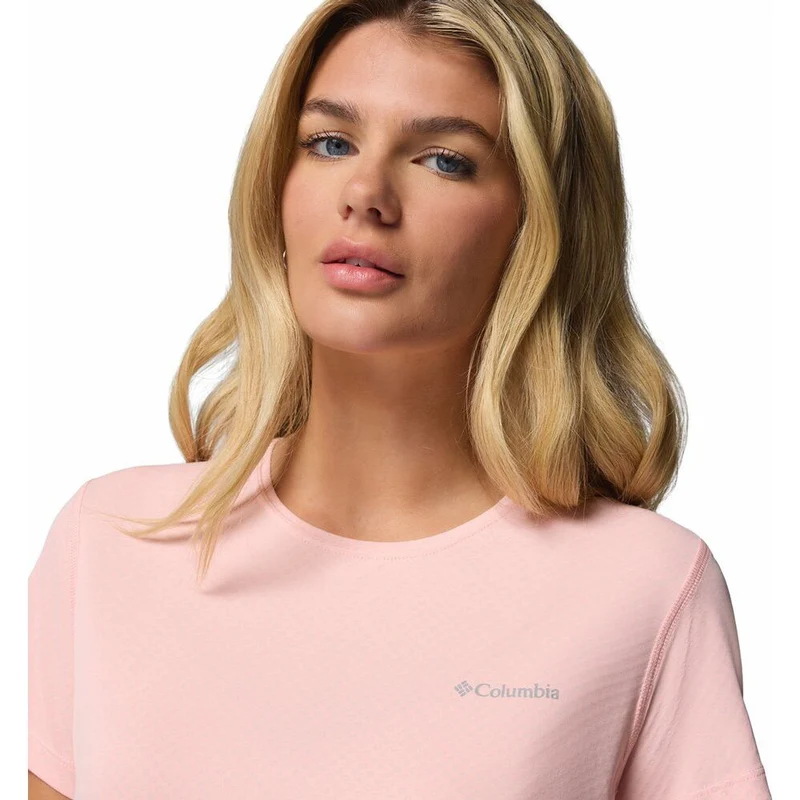 Columbia Zero Rules Light Crew Damen T-Shirt pink sand