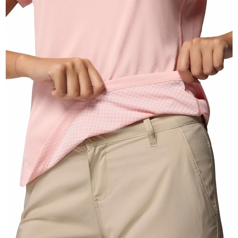 Columbia Zero Rules Light Crew Damen T-Shirt pink sand