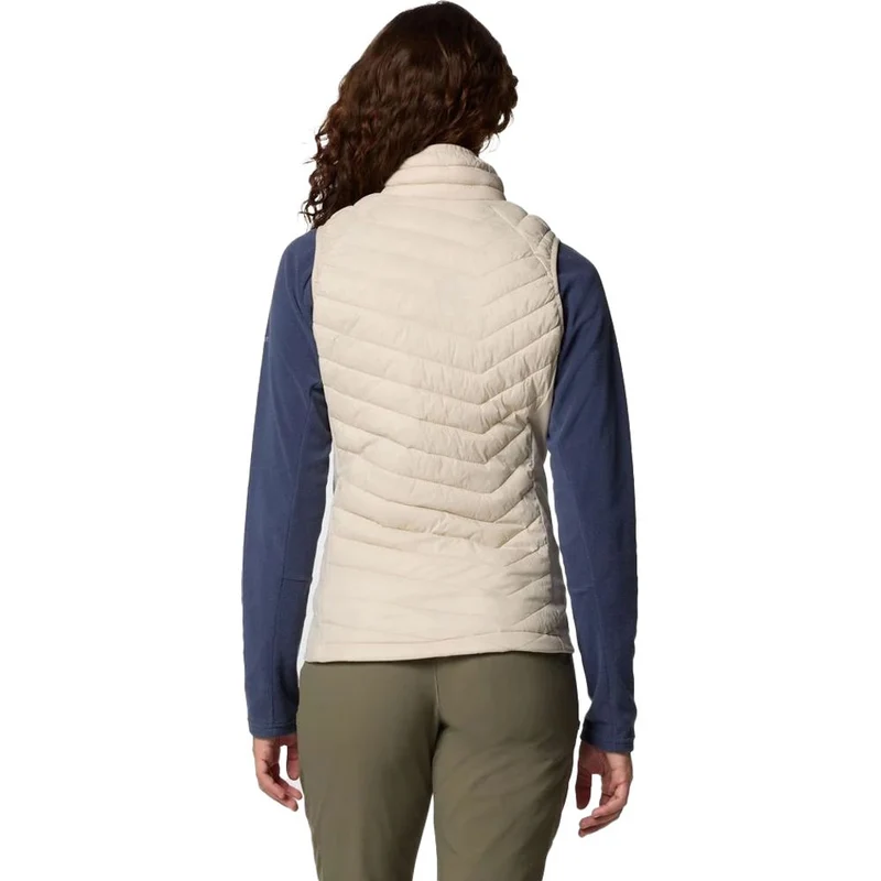 Columbia Powder Pass II Hybrid Damen Weste dark stone