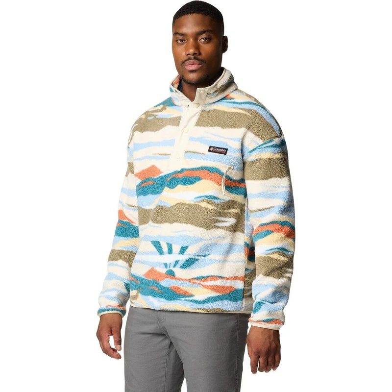 Columbia Helvetia II Printed Herren Fleecepullover chalk rogue valley
