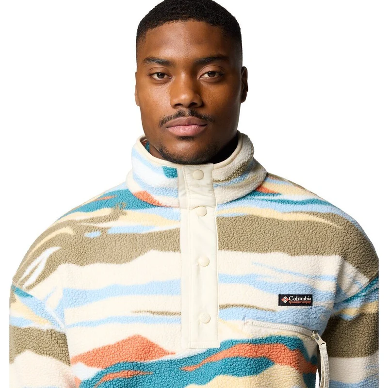 Columbia Helvetia II Printed Herren Fleecepullover chalk rogue valley