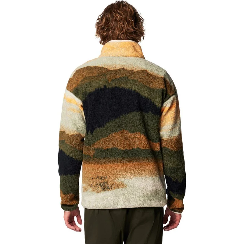 Columbia Helvetia II Printed Herren Fleecepullover greenscape dolomites