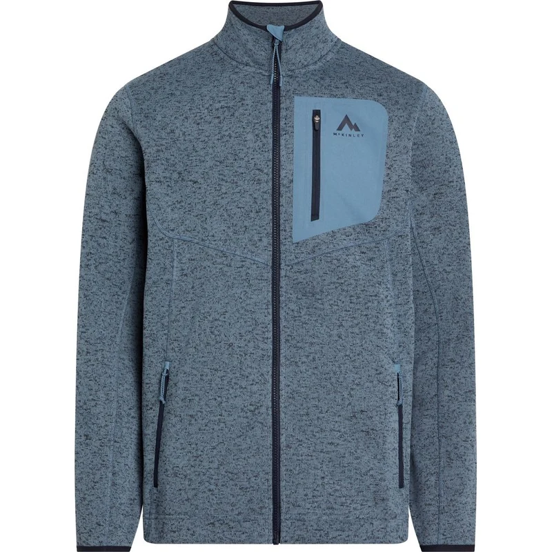 McKinley Skeena III Herren Fleecejacke melange blue dark