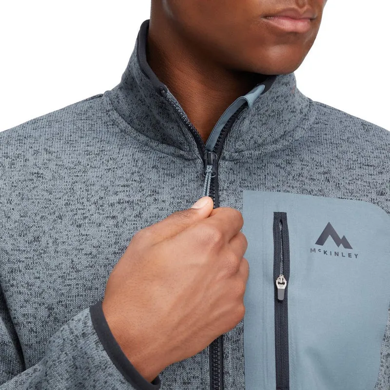 McKinley Skeena III Herren Fleecejacke melange blue dark