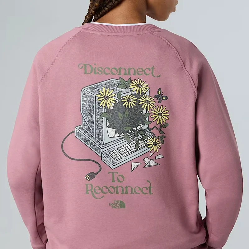 The North Face Connect relaxt geschnittenes Sweatshirt für Damen nostalgia rose