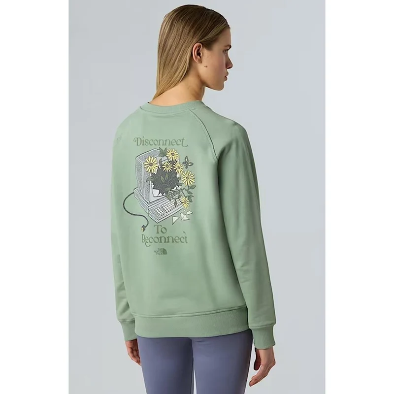 The North Face Connect relaxt geschnittenes Sweatshirt für Damen slate moss
