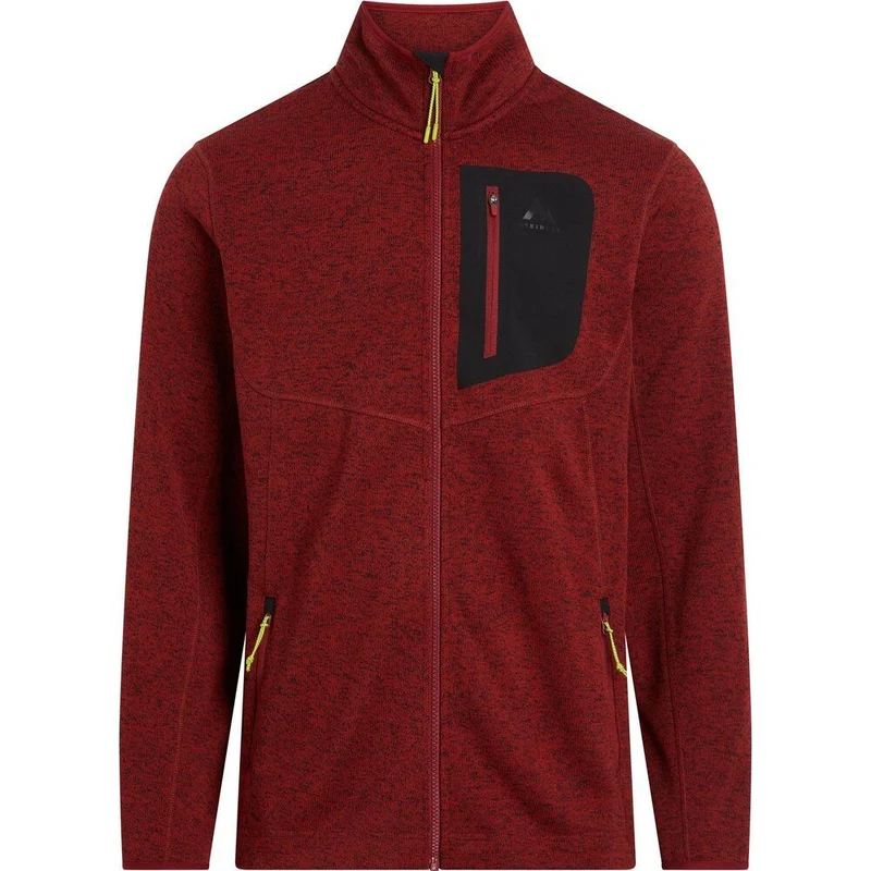 McKinley Skeena III Herren Fleecejacke melange red dark
