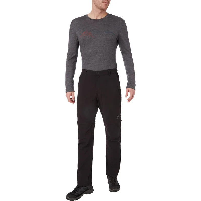 McKinley Malik II Herren Zipp-Off Wanderhose black night
