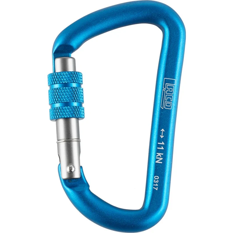 LACD Accessory Biner Screw 80mm Materialkarabiner blue