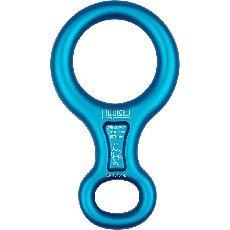LACD Figure 8 Abseilachter blue