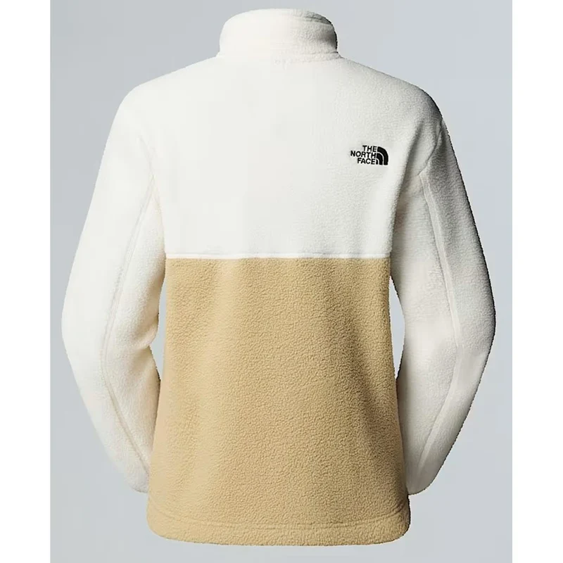 The North Face Damen Yumiori Fleecejacke mit durchgehendem Reißverschluss Khaki Stone-White Dune-Utility Brown