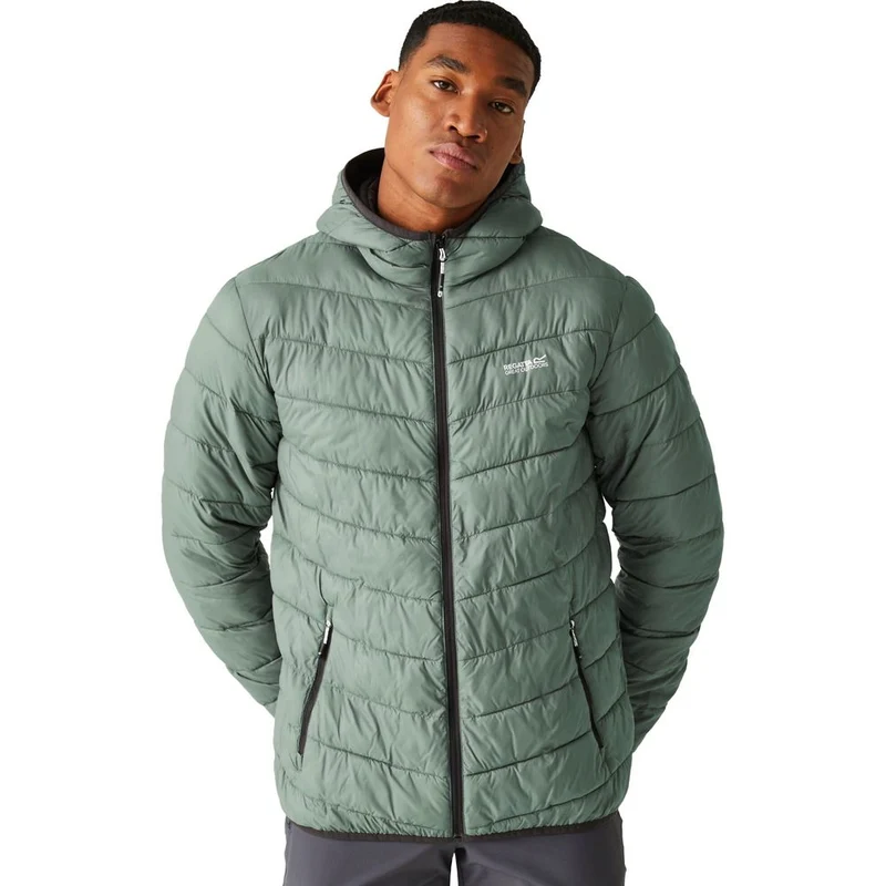 Regatta Hooded Hill Pack II Herren Isolationsjacke agave green