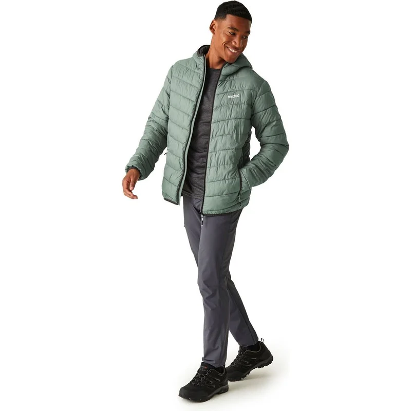 Regatta Hooded Hill Pack II Herren Isolationsjacke agave green