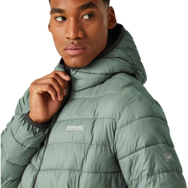 Regatta Hooded Hill Pack II Herren Isolationsjacke agave green