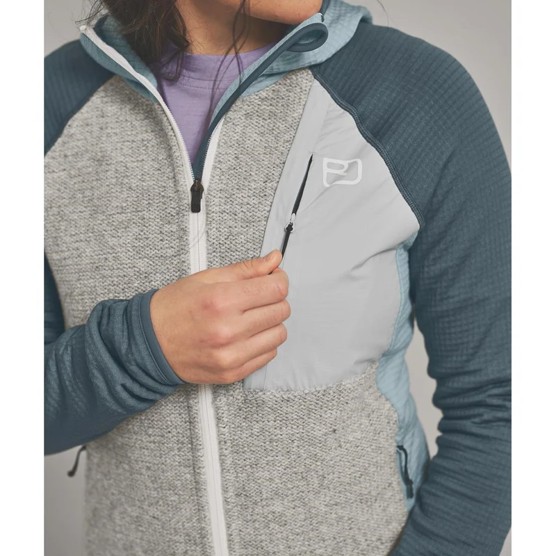 Ortovox Fleece GP Classic Knit Hoody Women glacier grey