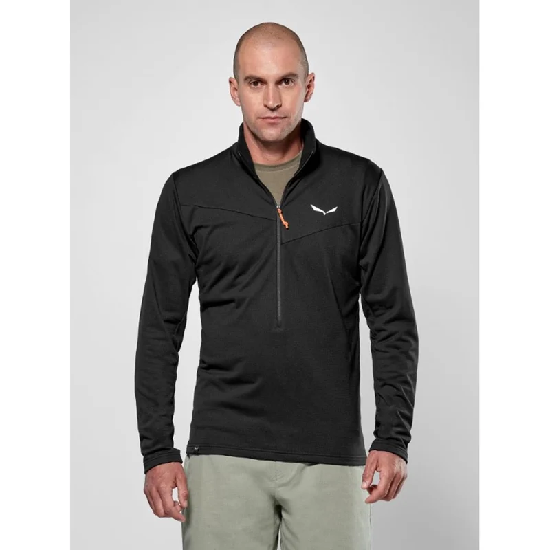 Salewa Puez Cammino Polarlite Half Zip Jacke Herren black out