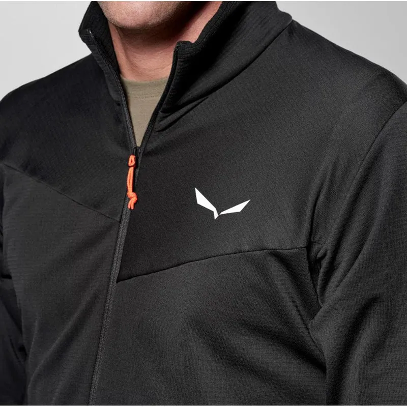 Salewa Puez Cammino Polarlite Half Zip Jacke Herren black out