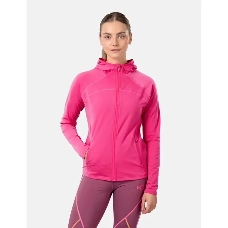Kari Traa Mija Hooded Fleece berry Damen Fleecejacke