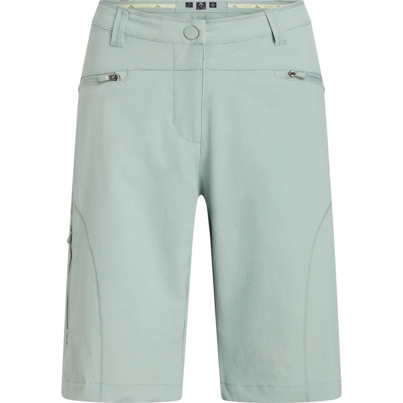 McKinley Cameron II Slim Fit Damen Wandershorts green smoke