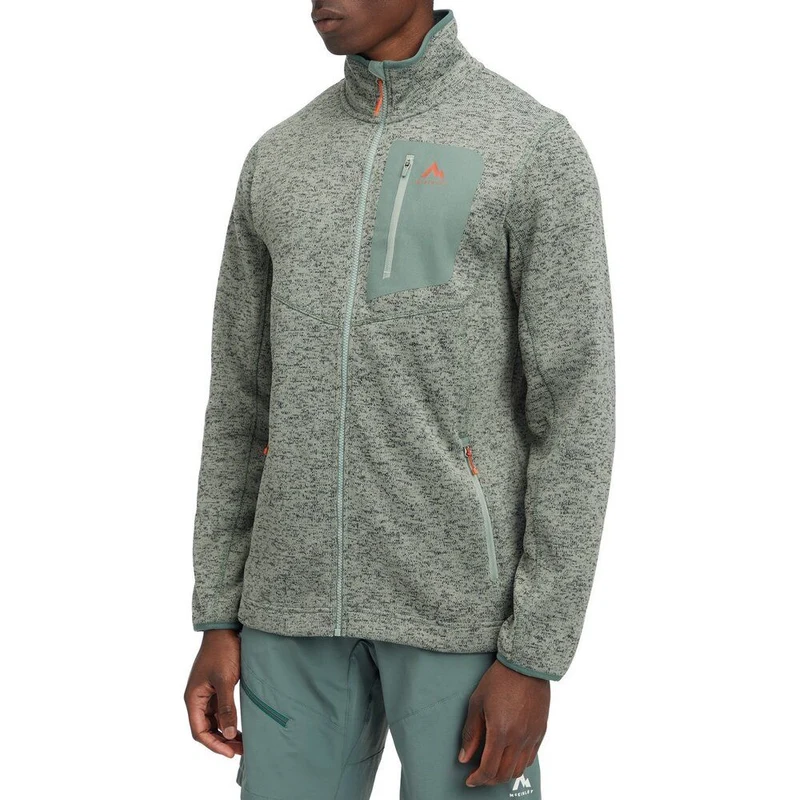 McKinley Skeena III Herren Fleecejacke melange green dark