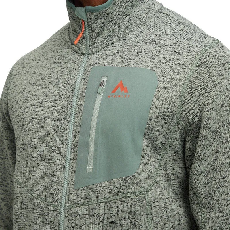 McKinley Skeena III Herren Fleecejacke melange green dark