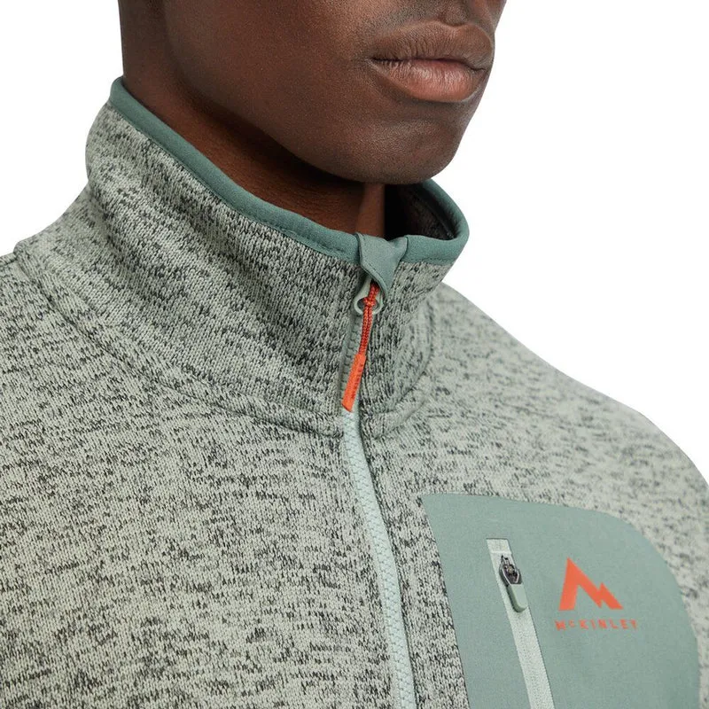 McKinley Skeena III Herren Fleecejacke melange green dark
