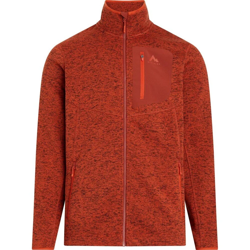 McKinley Skeena III Herren Fleecejacke melange red rust