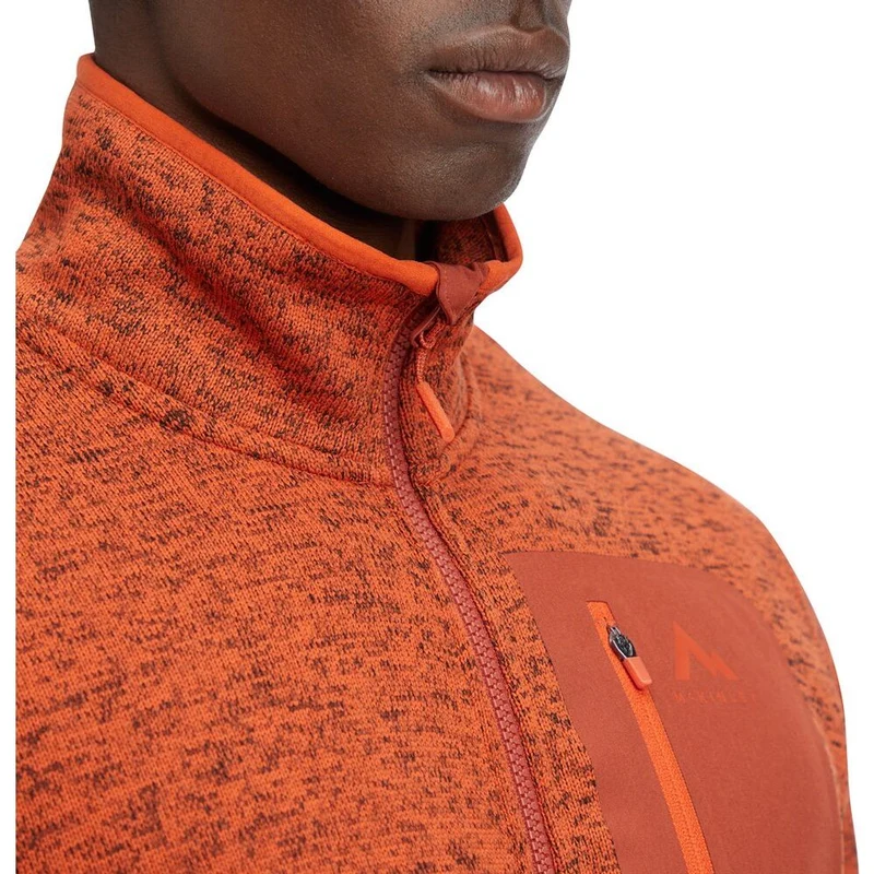 McKinley Skeena III Herren Fleecejacke melange red rust