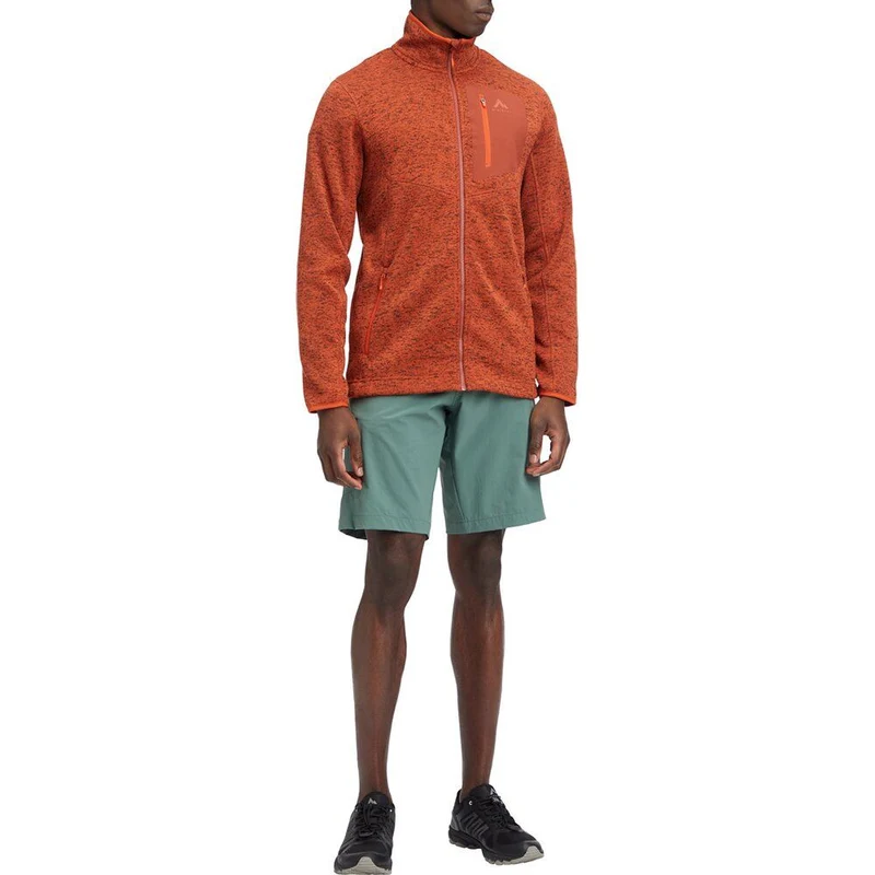 McKinley Skeena III Herren Fleecejacke melange red rust