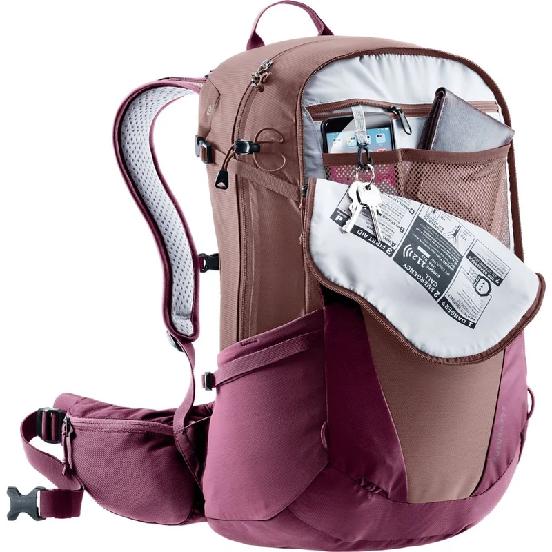 Deuter Futura 25 SL Damen Wanderrucksack ashrose cassis