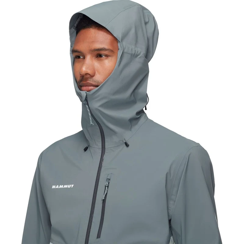 Mammut Alto Guide HS Hooded Herren Hardshelljacke silver sage strata