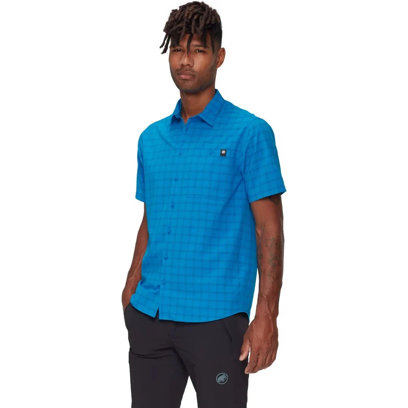 Mammut Lenni Herren Kurzarmhemd glacier blue marine