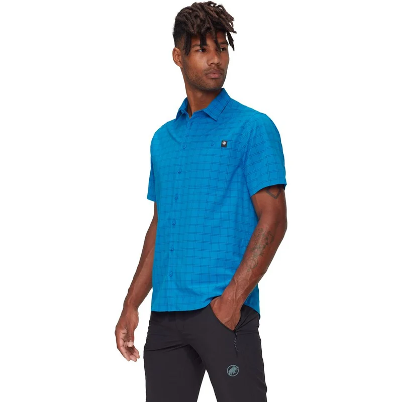 Mammut Lenni Herren Kurzarmhemd glacier blue marine