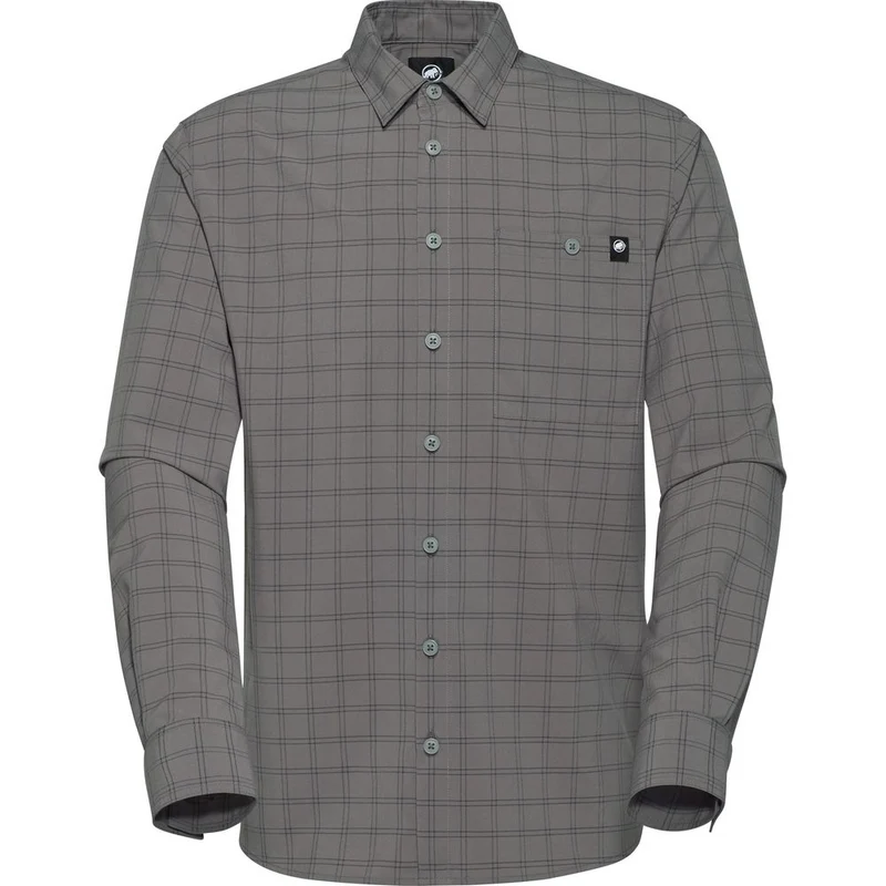 Mammut Lenni Herren Langarmhemd steel black